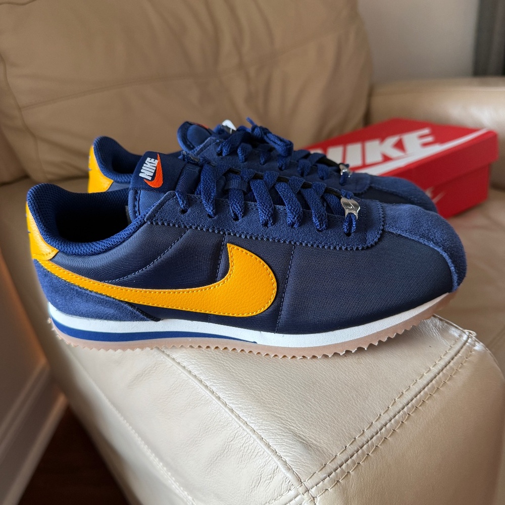 Nike Cortez - Navy/University Gold - Women’s Size 8.5 NWT